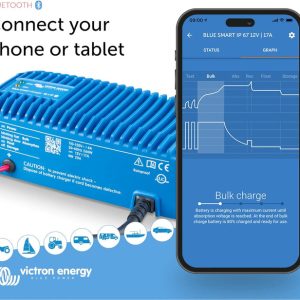 IP67 Blue Smart Charger 12/25(1) 120V NEMA 5-15