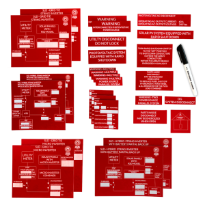 Off Grid Lamicoid sign kit