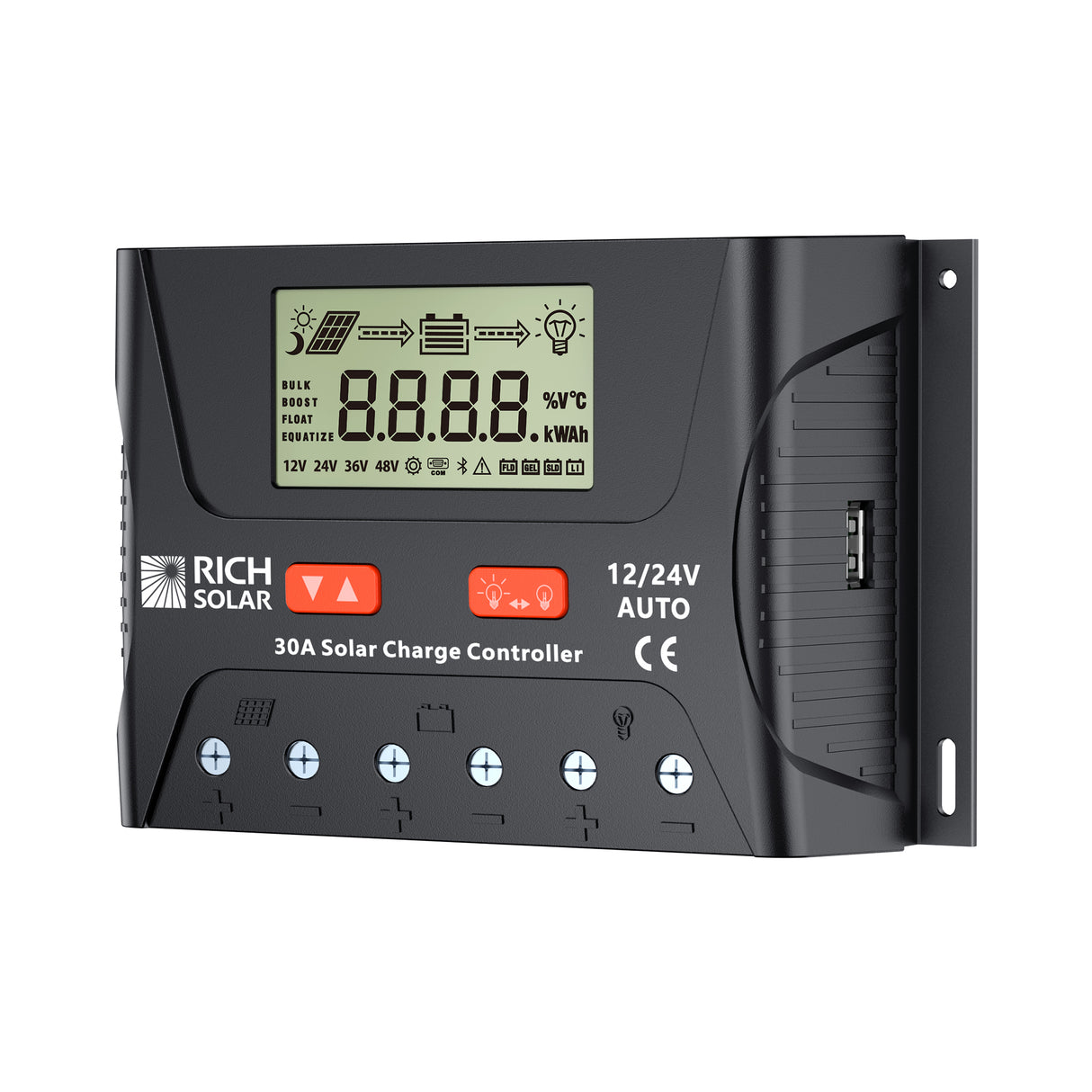 SWE 30 Amp PWM Charge Controller 12V