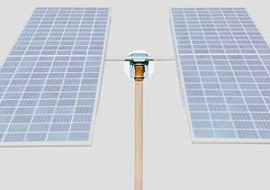 6 Panel Small Universal TOP Mount 4 in. Pole
