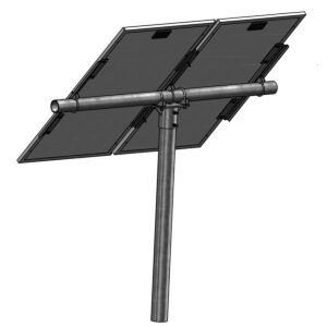1 Panel Small Universal TOP Mount 2.5 in. Pole