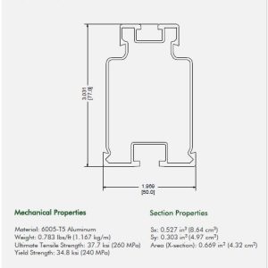 Sunmodo SMR300-212-M 212” Rail Silver