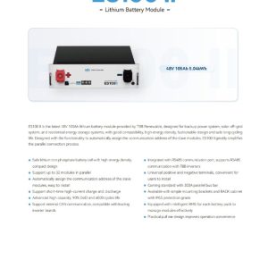 BA9409 2 X 420 Ah 6V Batteries,Box,Cables Capacity 5.04kWh (420Ah@12V)
