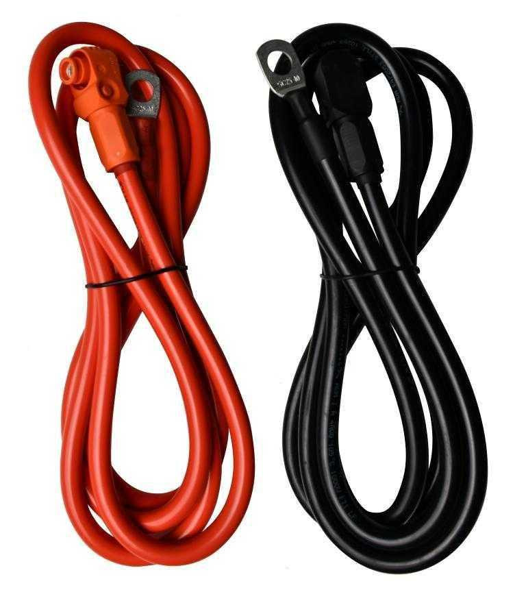 Pytes Battery-to-Battery E-BOX Hook up Cable Set Red and Black 0.16m