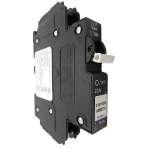 MNEPV-300-1PP Midnite Din Rail Breaker DC type 300 volts 2,10,12,15,20,30,40,50, or 63 Amp