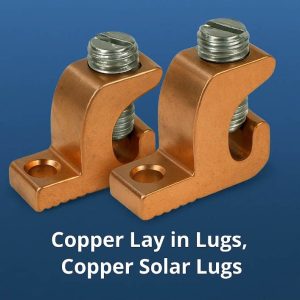 Lay-In Lug w/Hardware - Copper with tin plating UL/CSA